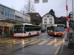 mercedes-benz-o-530-i-citaro RBS, Worblaufen Nr. 1/BE 365'301 Mercedes und BSU, Solothurn Nr. 63/SO 21'979 Mercedes am 19. Februar 2010 in der Papierm�hle.