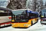 Postauto PostAuto Bern BE 653'387 Mercedes Citaro am 9. Januar 2010 Adelboden, Unter dem Birg (Einsatz am Ski-Weltcup von Adelboden)