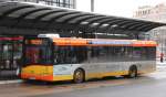 Solaris Urbino KEVAG (KO RY 180) mit Werbung f�rs Volkswagen Zentrum Koblenz.
Aufgenommen am HBF Koblenz,12.2.2010.