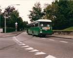 basler-verkehrsbetriebe-bvb Aus dem Archiv: FBW Autobus mit der Betriebsnummer 71 f�hrt Richtung Wenkenpark auf der Linie 32. Die Aufnahme stammt vom August 1985.