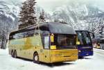 Berner Oberland Neukomm, Horboden BE 200'789 Neoplan am 9. Januar 2010 Adelboden, Unter dem Birg (Einsatz am Ski-Weltcup von Adelboden)
