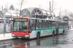 dusseldorf Rheinbahn 6837 (D IL 6837) mit Werbung f�r FOM.
Aufgenommen an der Vennhauser Allee,13.2.2010.