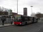 dusseldorf-rheinbahn MAN NG 313 (Wagennummer 8304, Baujahr 2001) der Rheinbahn AG D�sseldorf. Der Bus ist im Einsatz als Stra�enbahnersatzverkehr f�r die Linie 707, zwischen D�sseldorf Hbf und D�sseldorf-Derendorf, Marienhospital. Grund sind Gleisbauarbeiten f�r das Projekt 'K�-Bogen' an der Haltestelle Jacobistra�e. Aufgenommen am 20.02.2010. Ort: D�sseldorf Hbf.