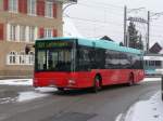 MAN Niederflurbus 2. Generation Funi Car Biel - MAN  BE 99306 unterwegs als Bahnersatz bei der asm BTI wegen Unfall am 13.02.2010
