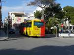 mallorca 09.01.10,MAN-Irizar der tib Nr.77 verl��t Porto Cristo/Mallorca.