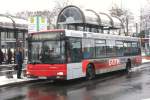 dusseldorf Rheinbahn 7313 (D XX 7313) mit Werbung f�rs Baucentrum Guth in Velbert.
Aufgenommen an der Vennhauser Allee,23.2.2010.