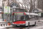 dusseldorf Rheinbahn 8014 (D IA 8014) mit der Linie 735 an der Vennhauser Allee,23.2.2010.