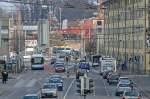 Wo ist der NAW? - Blick von der neuen Langensandbr�cke ...