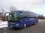 Mercedes-Benz O 510 (Tourino) Der neue Torino, der Fa. Hassler-Reisen aus B�blingen steht  am Glaspalast in Sindelfingen und macht Pause.