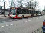 Mercedes-Benz O 530 (Citaro Fuel Cell Bus) Lev-wu 147 von der Verkehrsgemeinschaft Wupper-Sieg ( Wuppsi ) f�hrt im Bahn Ersatz Verkehr in Beuel am 1.3.10