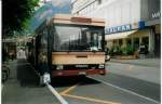 Volvo B10R-55 Aus dem Archiv: SBC Chur Nr. 3/GR 97'503 Volvo/Hess (ex Roth, Chur Nr. 22) am 2. Juli 1996 Chur, Bahnhof