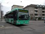 basler-verkehrsbetriebe-bvb Mercedes Citaro mit der Betriebsnummer 803 f�hrt auf die Haltestelle Sch�tzenhaus ein. Die Aufnahme stammt vom 02.03.2010.