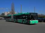 basler-verkehrsbetriebe-bvb MAN Bus mit der Betriebsnummer 755 auf dem Hof der Garage Rankstrasse. Die Aufnahme stammt vom 05.03.2010.