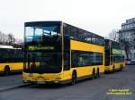 berliner-verkehrsbetriebe-bvg Wagen 3499 (MAN DL09) als Linie M46 an der Hertzallee