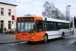Mercedes-Benz O 405  (Niederflur-Stadtversion) Ver 266 (EN VE 119) mit der Linie 557 zur Bl�cherstr.
Aufgenommen am Bf Schwelm, 27.2.2010.