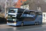 setra-s-400er-serie-top-class Urban Reisen (BOT FU 20) mit SEV wegen Sturmtief Cynthia f�r die S-Bahnlinie 6.
Ersatzhaltestelle f�r den Bahnhof Kettwig Stausee ist Kettwig vor der Br�cke weil am Bahnhof keine Busse wenden k�nnen.
1.3.2010