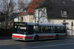 dusseldorf-rheinbahn Schiwy Reisen 9124 (EN XS 100) im Rheinbahn Auftragsverkehr mit der Linie 774 nach Velbert.
Aufgenommen in Kettwig vor der Br�cke am 1.3.2010.