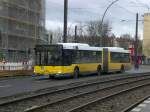MAN-Gelenkbus als SEV f�r die Stra�enbahnlinie M4 zwischen Sulzfelder Stra�e ...