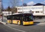 Postauto Eurobus, Bern BE 649'004 MAN am 16. M�rz 2010 auf der Linie 451 beim Bahnhof Bolligen.