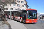 Kt. Graubunden Stadtbus Chur GR 155'856 Mercedes am 14. M�rz 2010 anl�sslich eines Bahnersatz-Einsatzes beim Bahnhof Samedan.