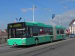 basler-verkehrsbetriebe-bvb MAN Bus mit der Betriebsnummer 770 f�hrt zur Haltestelle Schiffl�nde auf der Linie 34. Die Aufnahme stammt vom 13.03.2010.