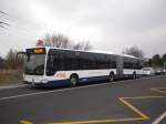 genf TPG Mercedes Citaro 190 als Extrakurs zum Palexpo wegen des Autosalons. 14.03.2010