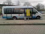 moers-niag-niederrheinische-verkehrsbetriebe-ag Kleinbus der NIAG in Emmerich.
Haltestelle Bahnhof