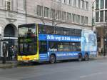 berlin MAN Lion's City DD (Doppelstock) auf der Linie 100 nach S+U Bahnhof Zoologischer Garten an der Haltestelle Mitte Unter den Linden/Friedrichstra�e.