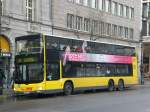 berlin MAN Lion's City DD (Doppelstock) auf der Linie 100 nach S+U Bahnhof Zoologischer Garten an der Haltestelle Mitte Unter den Linden/Friedrichstra�e.