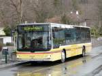 Berner Oberland STI - MAN Lion`s City Nr.125 BE 700125 unterwegs als Dienstfahrt in der Stadt Thun am 21.03.2010