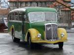 Berner Oberland STI - (ex AvH Heimenschwand Nr. 5) Saurer L4C BE 26776 - Typ CT1D - 6 Zylinder - Baujahr 1950 - 110 PS - 30 Sitzpl�tze - Spezielles Automatisches Schiebdach - Unterwegs in der Stadt Thun am 21.03.2010