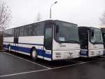 man-ul-reihe 2x MAN �L 313 der BVO Verkehrsbetriebe Erzgebirge GmbH, bei einer Sonderfahrt in Dresden, Parkplatz Ammonstra�e (Dez 2009)