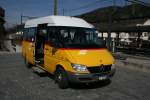 Postauto PU Kaufmann, Ebersecken, LU 90'290 (MB Sprinter 313CDI, 2002) am 24.3.2010 beim Bahnhof Nebikon.
