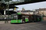wuppertaler-stadtwerke WSW 0166 (W SW 491) mit Werbung f�r das Schoko Ticket.
Aufgenommen am Bahnhof Oberbarmen, 17.3.2010.