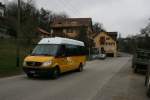 Postauto PU AVJ, Les Bioux (VD 501'732, Sprinter City 35, 2008) am 25.3.2010 in Pompaples.
