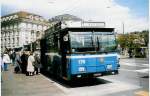 luzern Aus dem Archiv: VBL Luzern Nr. 176 Volvo/Hess Gelenktrolleybus am 16. April 1998 Luzern, Schwanenplatz