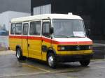 Postauto Rattin Occ Bus Biel - Mercedes 814 D abgestellt in Biel am 21.03.2010