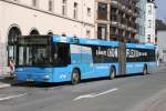 wuppertaler-stadtwerke WSW 0168 (W SW 34) mit Werbung f�r das Ticket 2000.
Aufgenommen am Bahnhof Barmen, 17.3.2010.