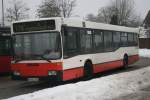 mercedes-benz-o-405-n-niederflur-stadtversion Der O405N2 der HHA wartet am 18.Februar 2010 in Glash�tte, Markt auf seine Fahrt auf der 178 in Richtung Poppenb�ttel.
