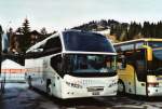 Berner Oberland ASm Wangen a.A. Nr. 8/BE 659'683 Neoplan am 24. Januar 2010 Saanenm�ser, Bahnhof