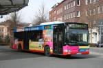 recklinghausen Vestische 2144 (RE VS 2144) mit Werbung f�r die Volksbank.
24.3.2010