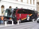 mercedes-benz-o-580-travego Der Travego der Mannschaft in Basel am 26/03/08.