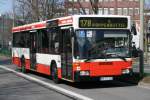hamburg Der 1997 gebaute MB O405N2 der HHA mit der Nummer 1732 am 14.April 2010 auf der Linie 178 in S Poppenb�ttel.