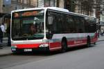 Der HHA Schnellbus 6933 vom Typ Citaro(Facelift) am 15.April 2010 ...