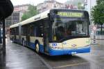 Solaris Urbino Seit Ende 2009 ist auch die zweite Serie Solaris-Gelenkbusse bei FART im Einsatz. Die Wagen haben die Doppelst�cker aus dem Planeinsatz im Maggiatal verdr�ngt und pr�gen zusammen mit den ebenfalls neuen Urbino 10 immer mehr das Bild der FART. Wagen 11 ist hier am 6.5.2010 beim Bahnhof zu sehen. 