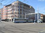 VBZ Nr. 126 (Mercedes O405GTZ) am 29.4.2010 beim Schaffhauserplatz, wo ...