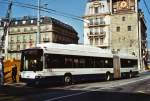 genf TPG Gen�ve Nr. 758 Hess/Hess Gelenktrolleybus am 13. M�rz 2010 Gen�ve, Bel-Air