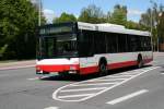 hamburger-hochbahn-ag-hha Der 2002 f�r die HHA gebaute Stadtbus vom Typ MAN NL263 am 5.Mai 2010 auf der Linie 23 in Barmbek