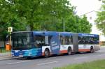 berlin MAN Niederflurbus 3. Generation (Lions City) auf der Linie 136 nach S-Bahnhof Hennigsdorf an der Haltestelle Spandau Am Omnibushof.