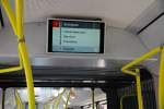 biel-bienne Fahrgastinformation der Verkehrsbetriebe Biel im Hess-Trolleybus der Linie 1. Die zweisprachige Stadt zieht den F�deralismus sauber durch: es wird alternierend in Deutsch und Franz�sisch informiert. Hier in Deutsch. 27. April 2010, 15:23